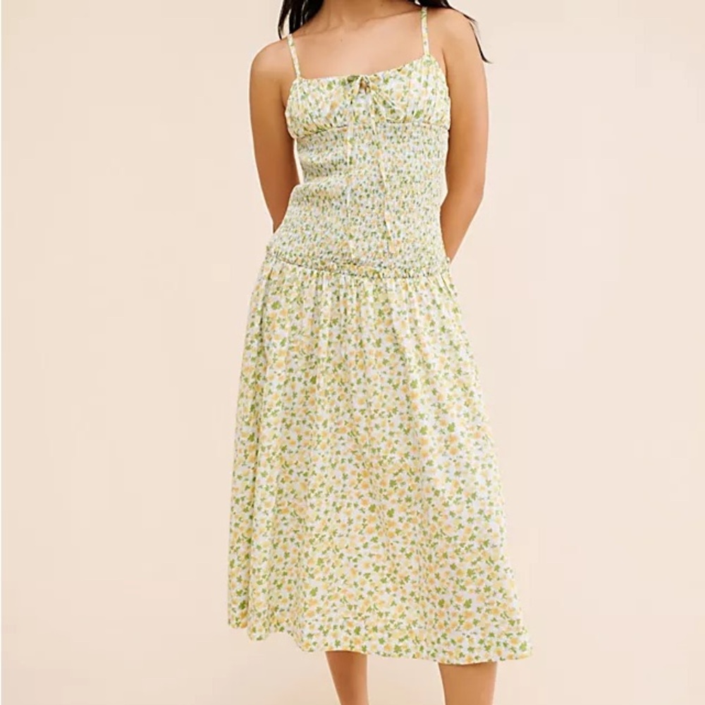 Free People Lavender Daze Midi Sundress Size Medium